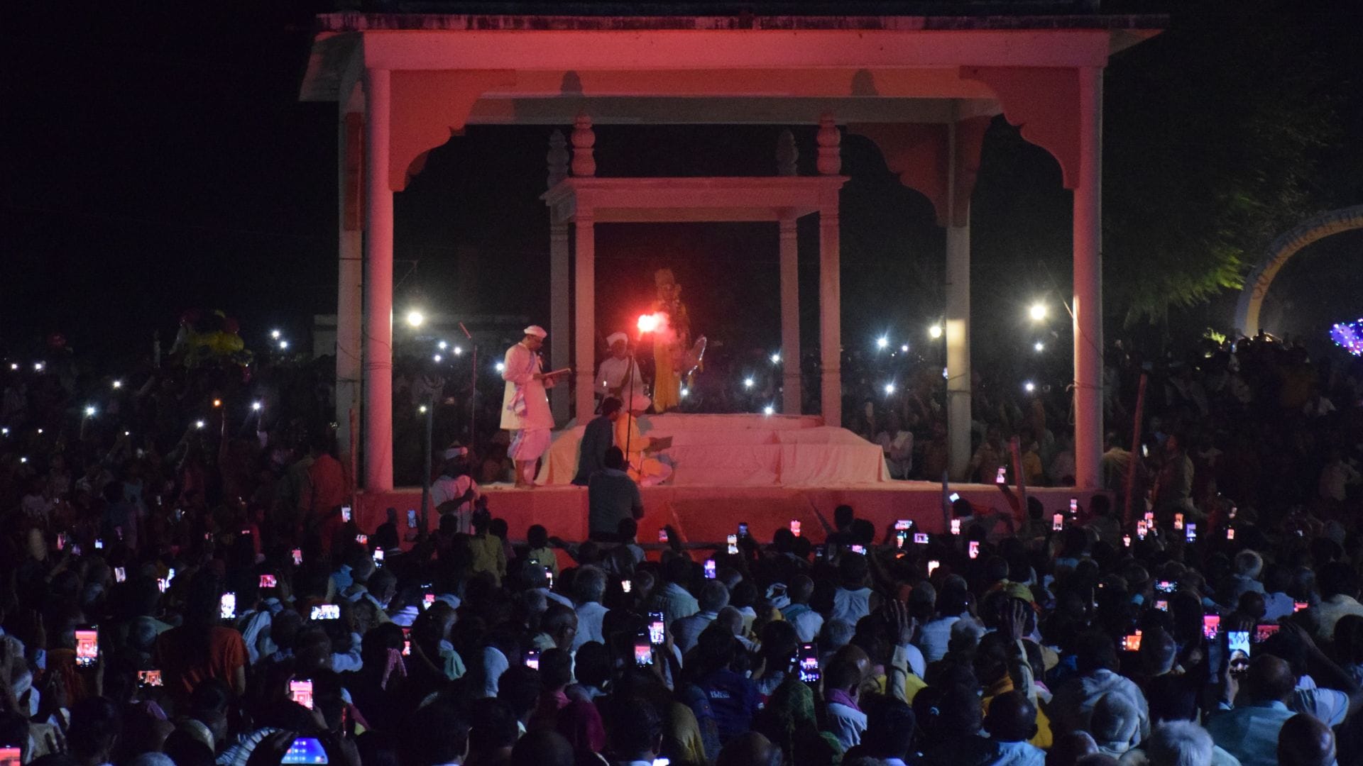 Ramlila of Ramnagar Baraat departs from Janakpur Jai Siyaram resounds Parichan and Shayan tableau mesmerized