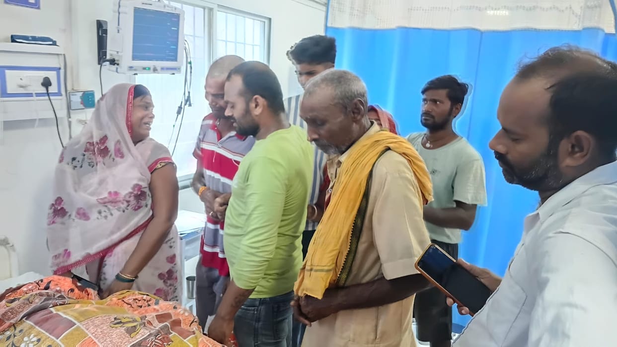 Bihar Accident: First son and now father died in road accident in Vaishali