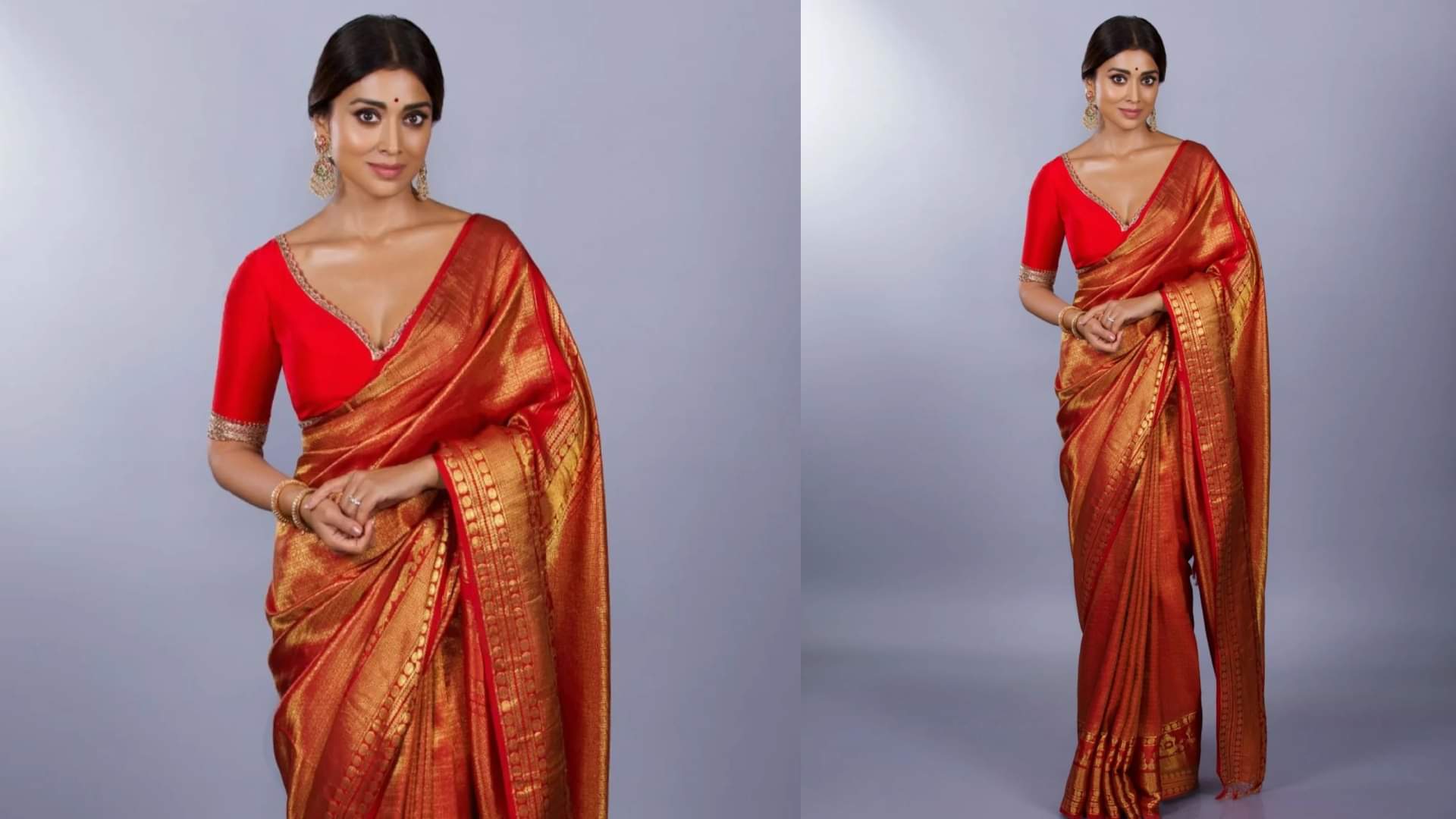 Shriya Saran Saree Looks Perfect For Festival Try These Trendy Outfits on Festival