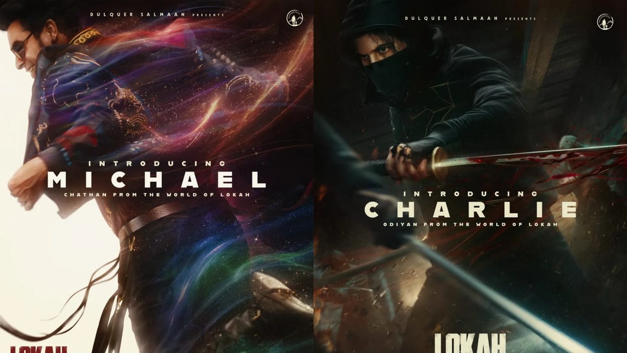 Lokah Chapter 1 makers release new character posters of Dulquer Salmaan Tovino Thomas