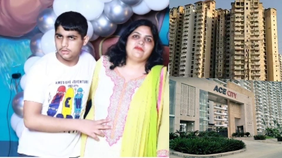 Mother and son died after falling from the 13th floor in Ace City Society of Greater Noida