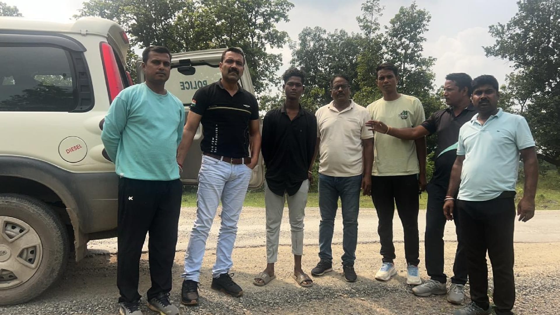 पुलिस के गिरफ्त में आरोपी