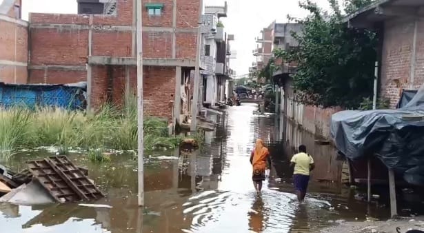 Kanpur Flood water receded, animals are entering homes people have camped on roofs transportation by boats