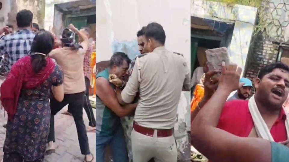 Clash between two brothers  families in Lawar, Meerut; brick attack leaves several injured