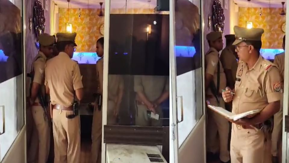 मेरठ में स्पा सेंटर पर छापा, मेरठ पुलिस