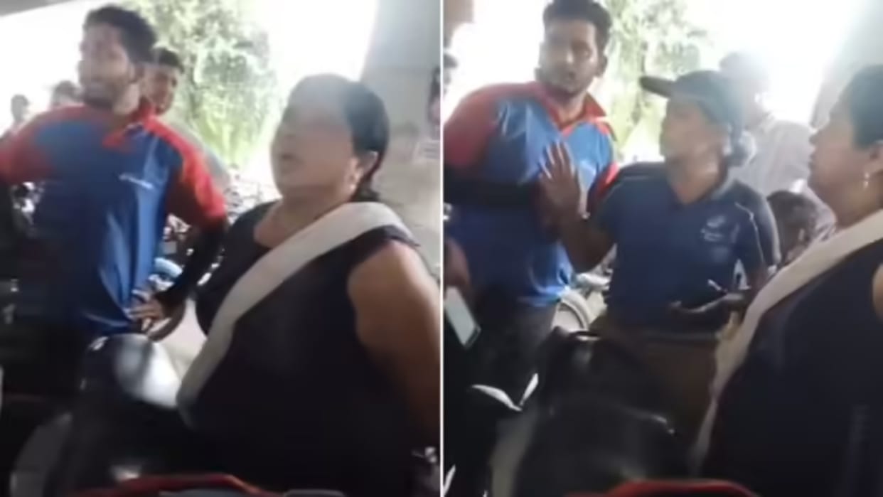 Delivery boy accidentally met with an accident first the woman slapped him then demanded 30 thousand rupees