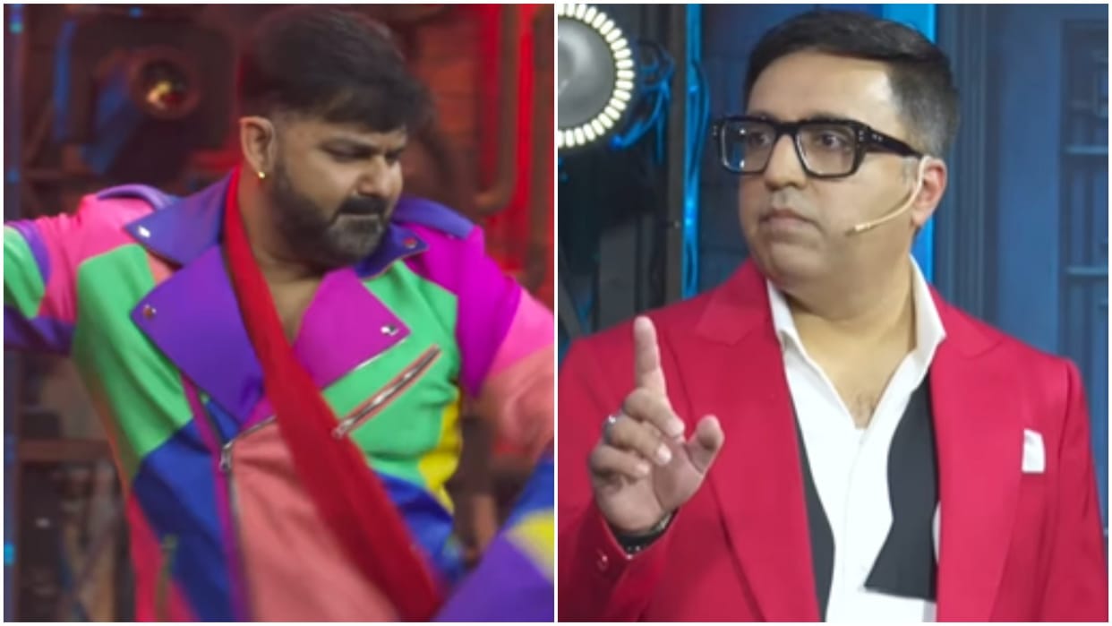 Pawan singh dance viral from rise and fall show also ashneer grover angry on arbaz patel