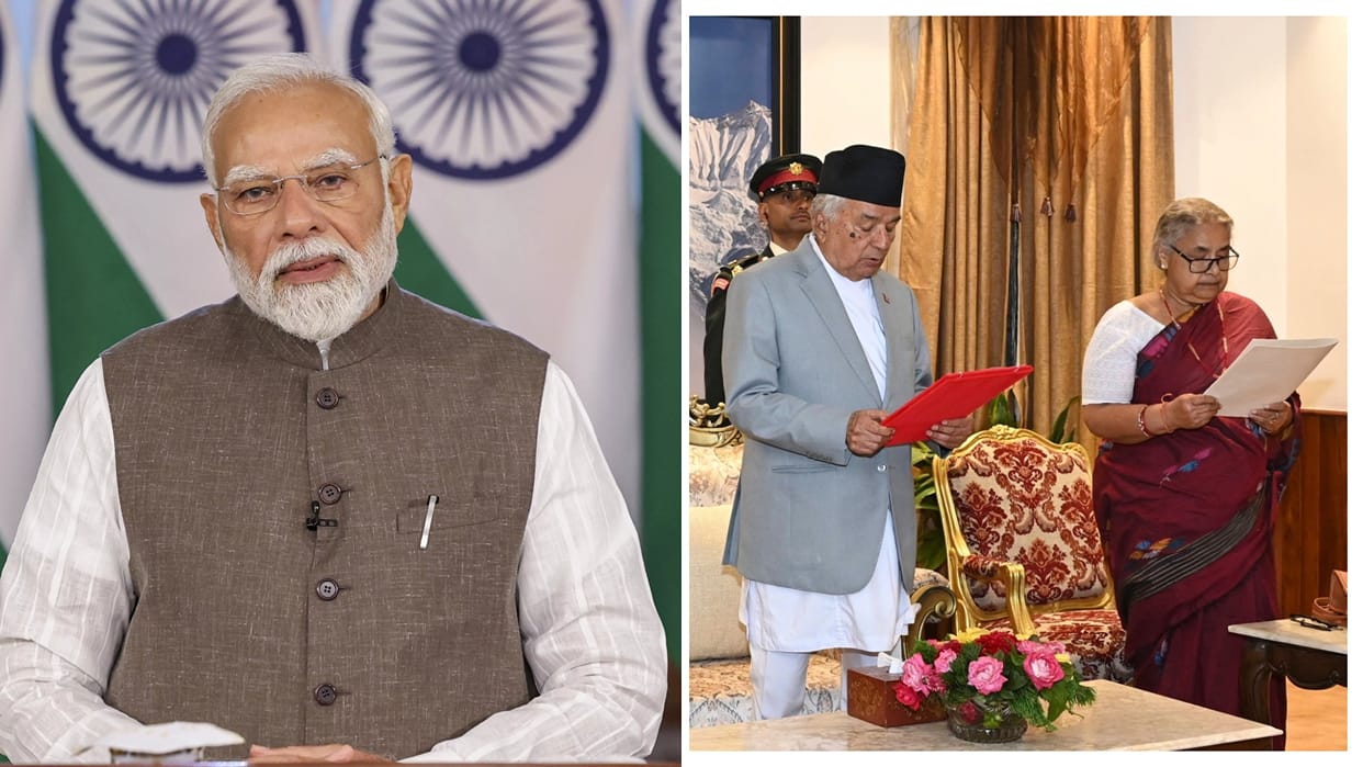 pm modi congratulate nepal interim pm sushila karki said india committed to peace prosperity