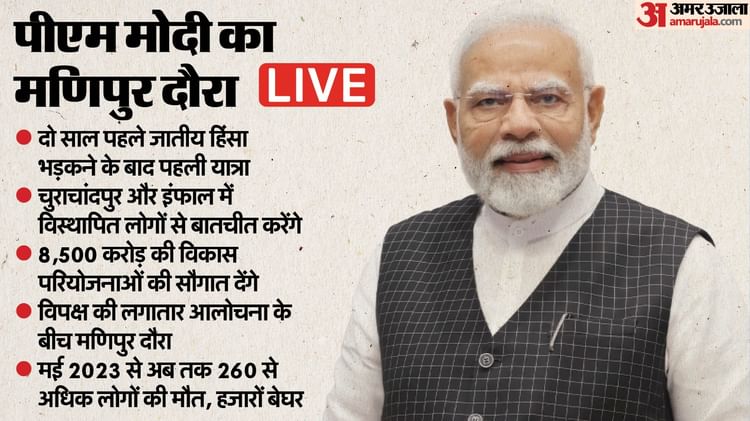 Pm Modi In Manipur Live Updates Announce 8500 Crore Development Package Amidst Clashes News In Hindi – Amar Ujala Hindi News Live