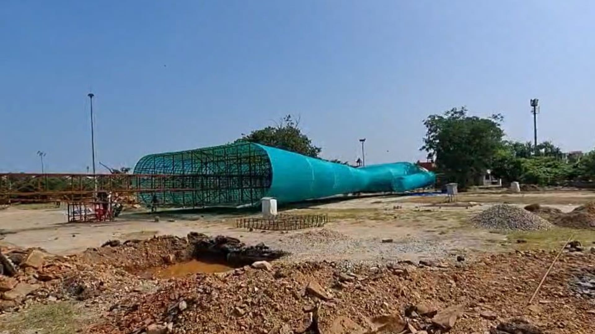 Rajasthan News: Kota Dussehra 215-Foot Tall 12-Ton Iron Ravana Effigy with Remote-Controlled Burn