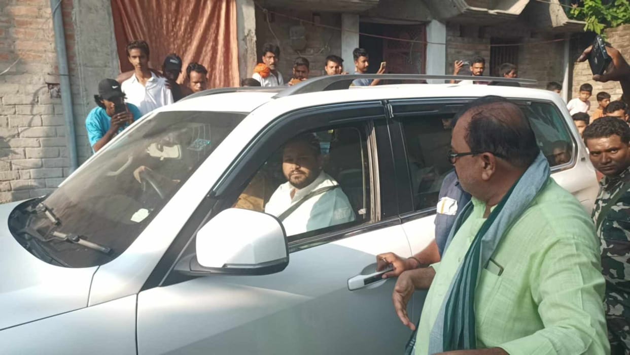 Politics heated up due to Lali Yadav murder case, Tejashwi-Pappu targeted Nitish government in Siwan