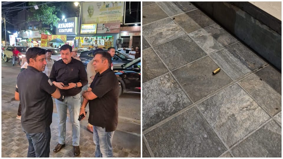 Bike riding miscreants opened fire outside shopping mall