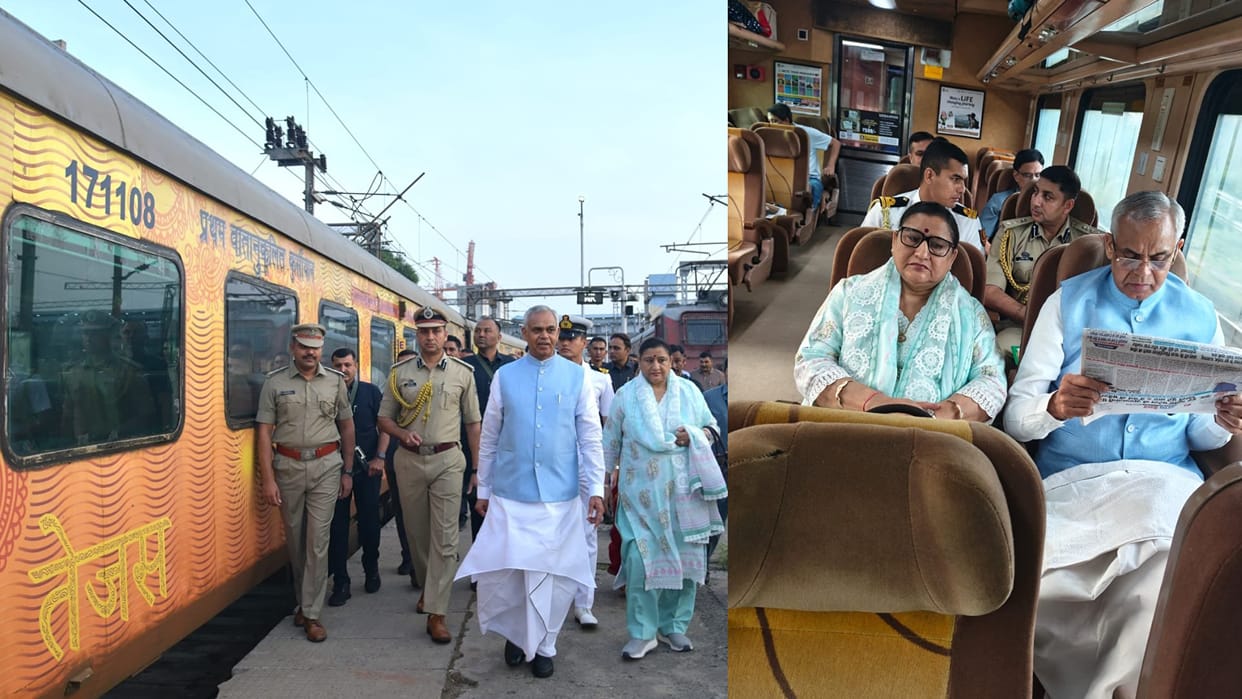 Gujarat Governor Acharya Devvrat given additional charge of Maharashtra, traveled by train from Ahmedabad to M