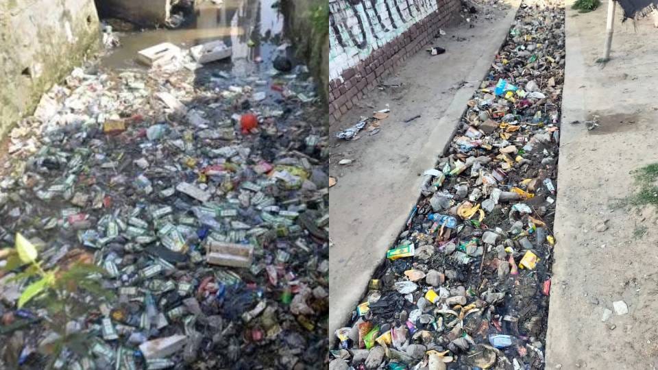 you will be challan for throwing garbage in drains in urban areas In UP You will also have to pay fine