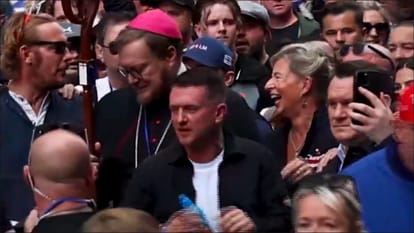 London Protests Tommy Robinson Elon Musk uncontrolled immigration threat to Britain one lakh plus people rall