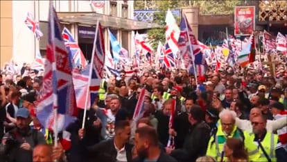 London Protests Tommy Robinson Elon Musk uncontrolled immigration threat to Britain one lakh plus people rall