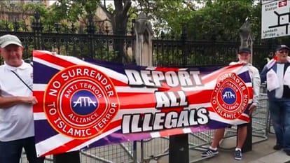 London Protests Tommy Robinson Elon Musk uncontrolled immigration threat to Britain one lakh plus people rall