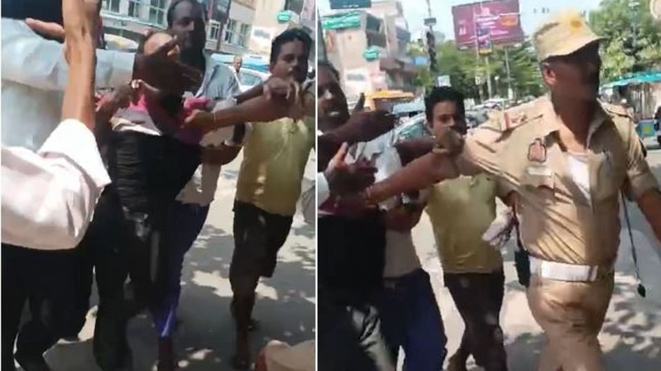 ऑटो चालक ने टीएसआई से की अभद्रता।