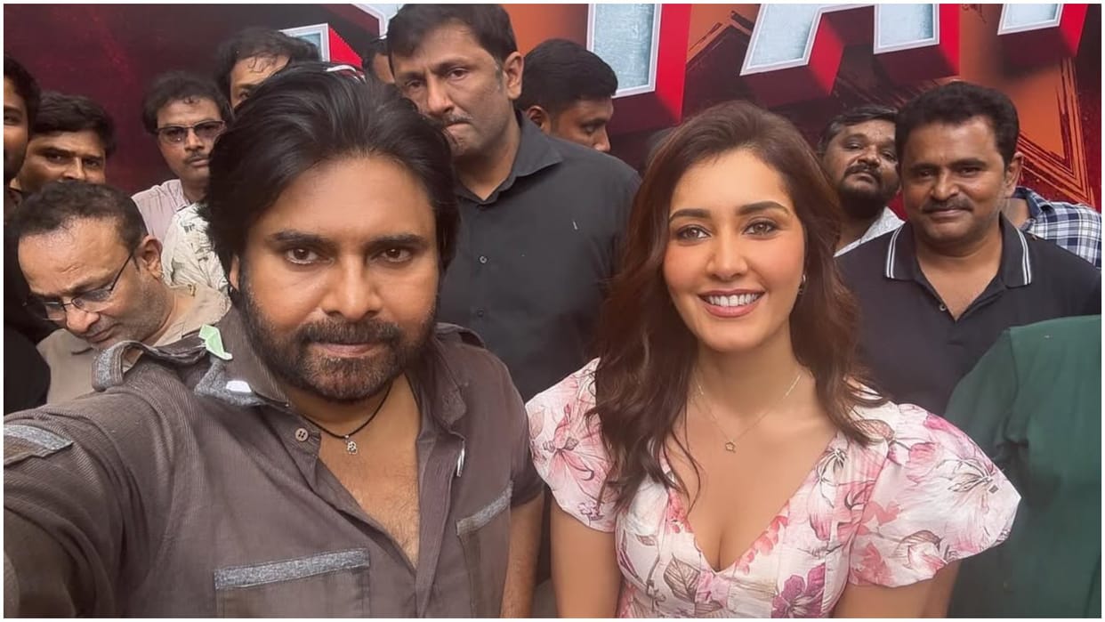 Ustad bhagat singh shooting done rashi khanna gives update by sharing post with pawan kalyan