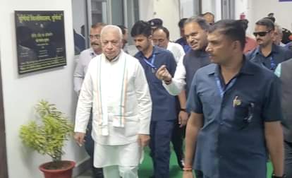 राज्यपाल और कुलाधिपति आरिफ मोहम्मद खान ने पूर्णिया विश्वविद्यालय का दौरा करते हुए।
