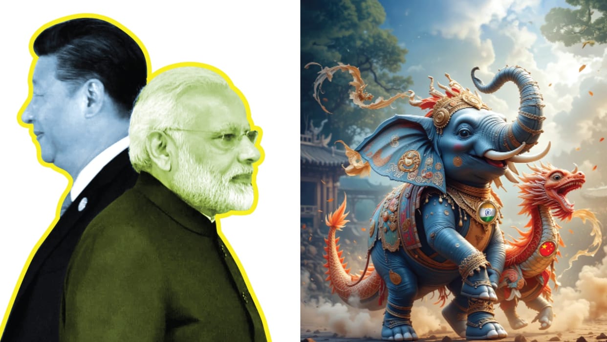 India china Friendship and enmity blow of America First shook global balance Dragon Elephant dance time game