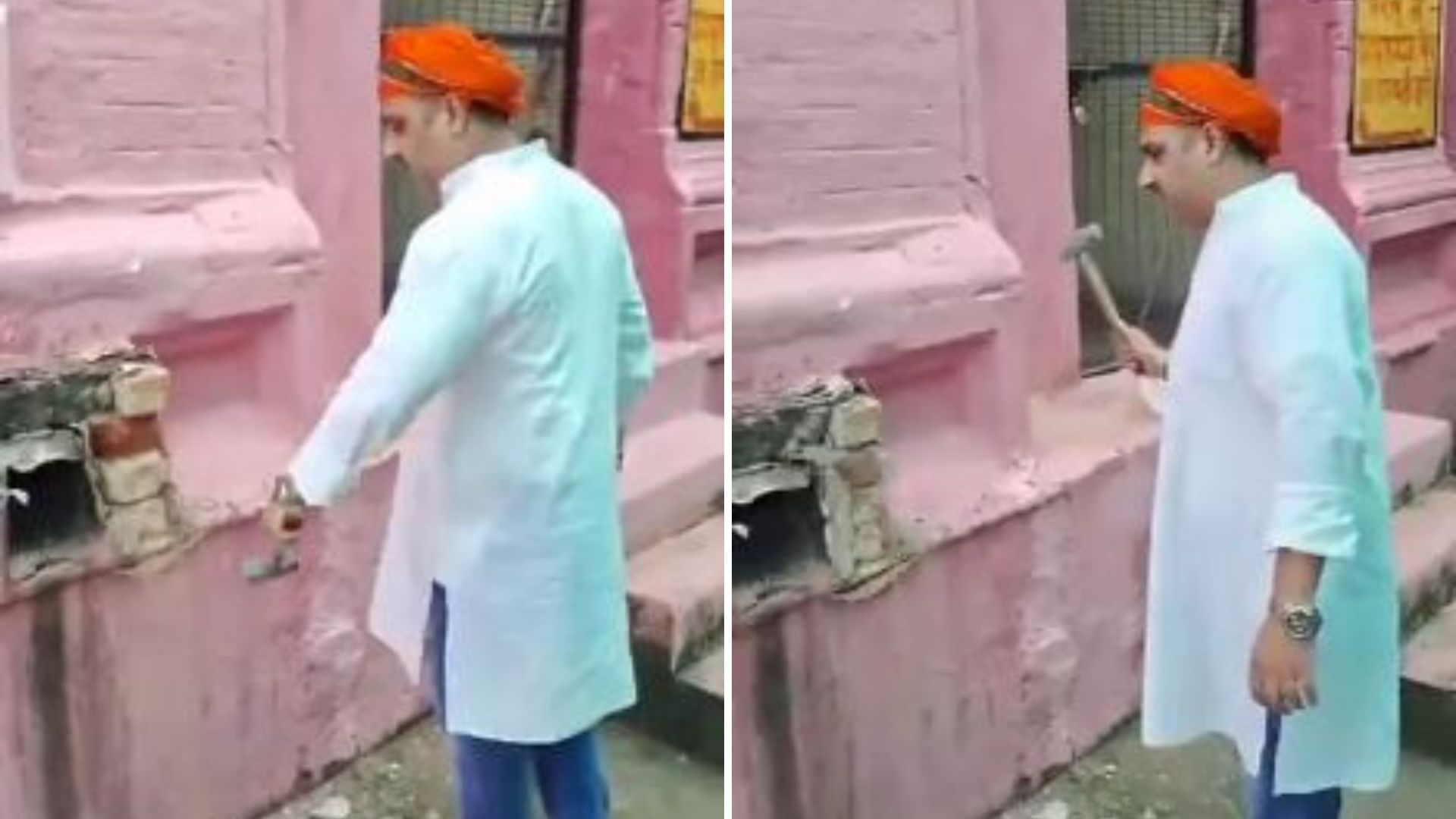 वायरल वीडियो से निकाली गई फोटो।