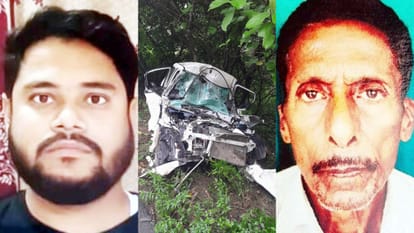 cloth merchant and driver died in car accident in shahjahanpur