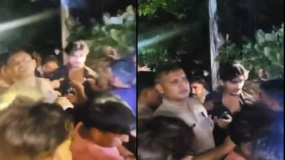 युवक से मारपीट।