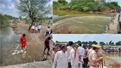 Bhilwara News: 7 youths who went to take bath after funeral drowned in river, 2 people died, one missing