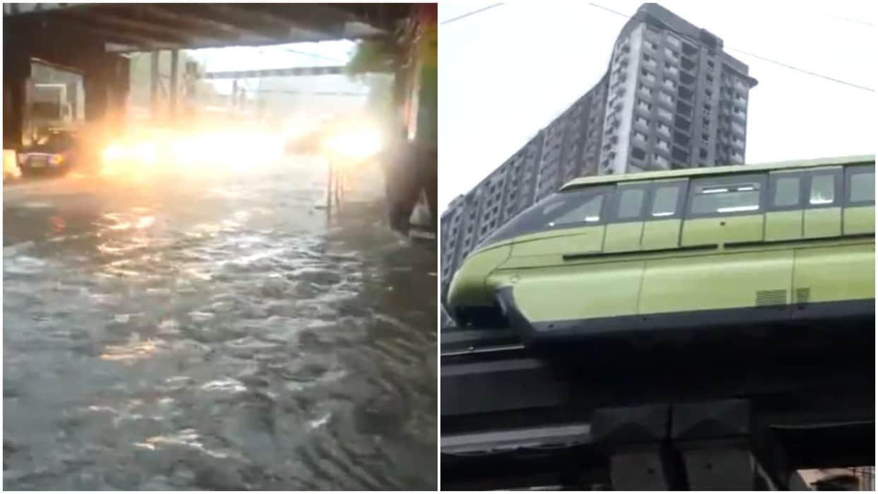 Heavy Rain in Maharashtra waterlogging in many parts of Mumbai; Monorail stopped midway Know all updates