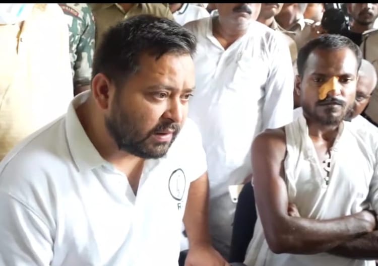 Bihar News : बिहार सरकार के मंत्री पर FIR करवाने पहुंच गए तेजस्वी यादव; पूछा- 2005  के पहले ऐसा होता था?