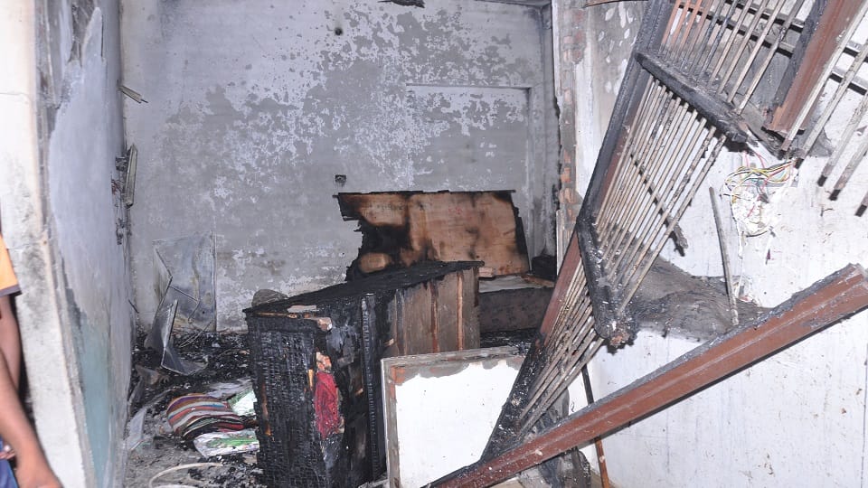 A young man got injured due to cylinder explosion