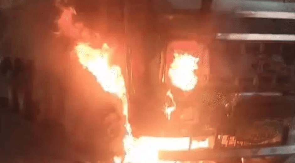Indore News truck accident Airport Road video and photo gallery