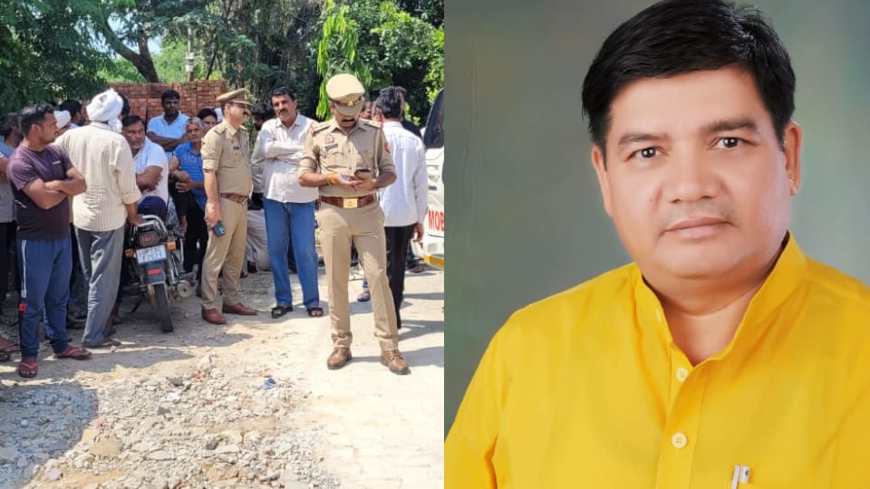 Former block chief Vinod Chaudhary murdered by slitting his throat In Khurja of Bulandshahr