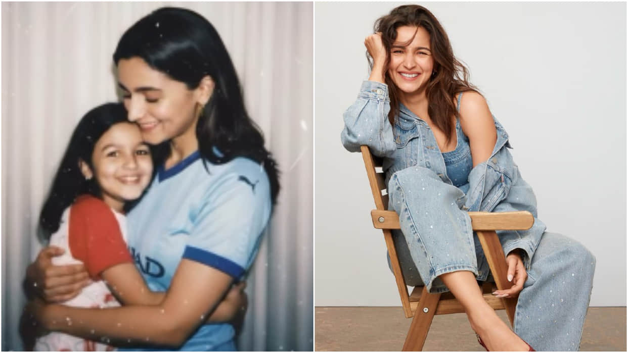 Alia Bhatt Loves Google Gemini Hug My Younger Self Trend Share Her Fan Made Picture