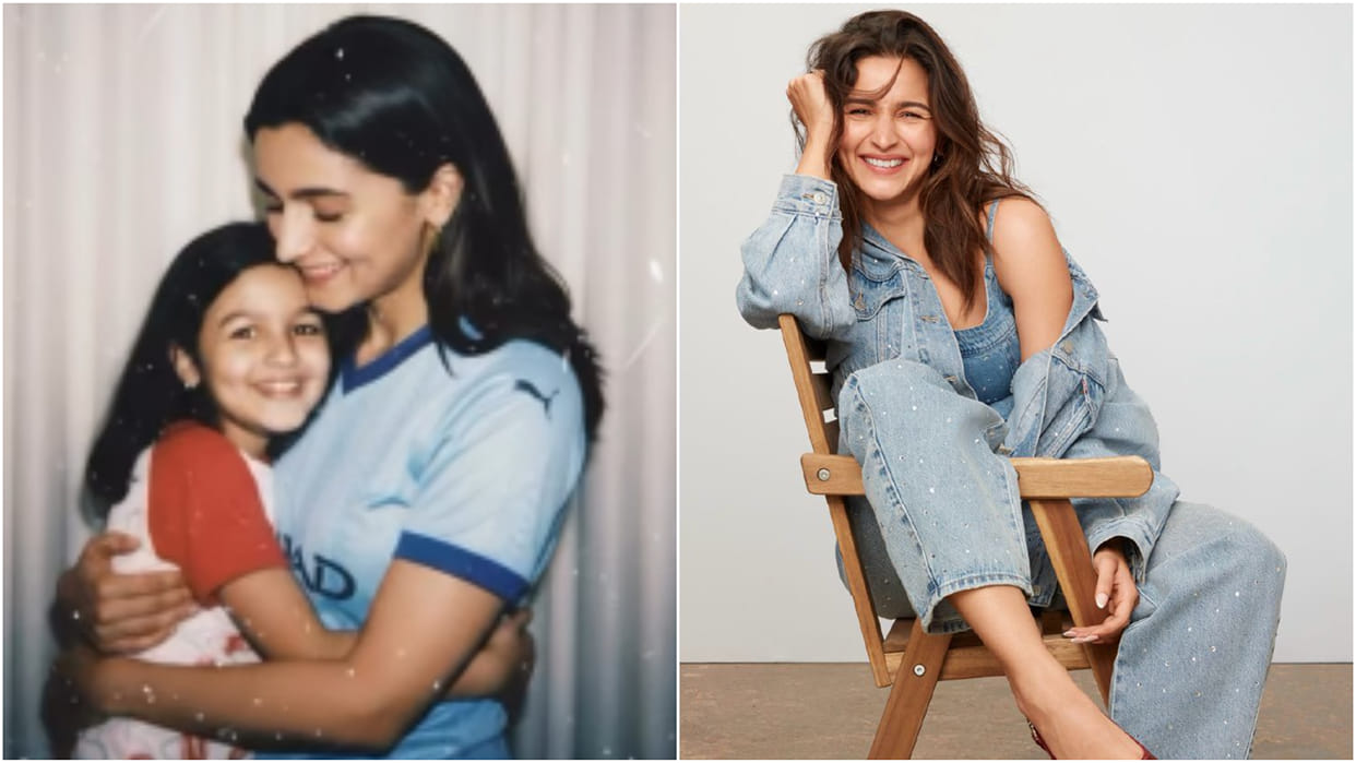 Alia Bhatt Loves Google Gemini Hug My Younger Self Trend Share Her Fan Made Picture