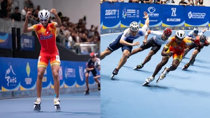 Speed Skating World Championships India Wins Gold Skater Anandkumar Velkumar historic success