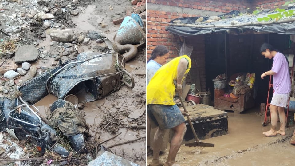 Dehradun Cloudburst Tons river water swelled in Guchhupani, water entered the canteen,  house collapsed