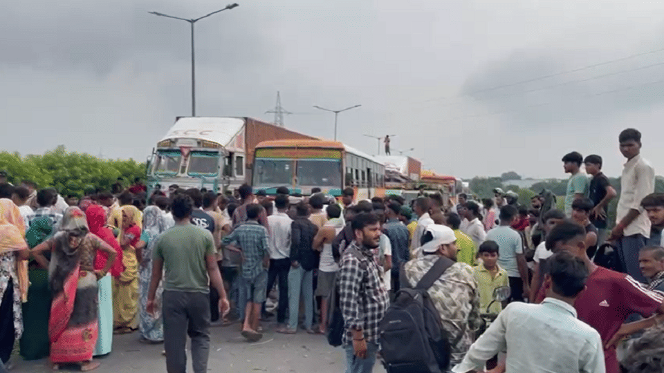 A vehicle hit a young man crossing the road