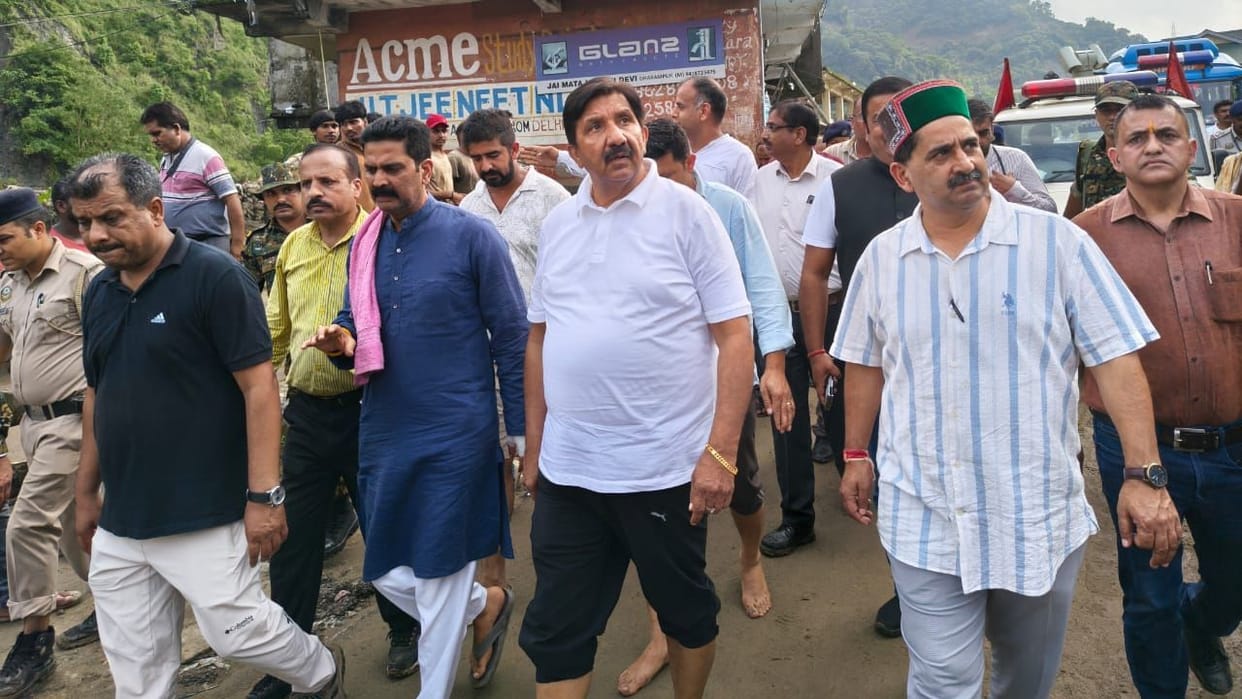 Mandi Flood Dharampur suffers loss of Rs 10 crore HRTC suffers loss of Rs 6 crore