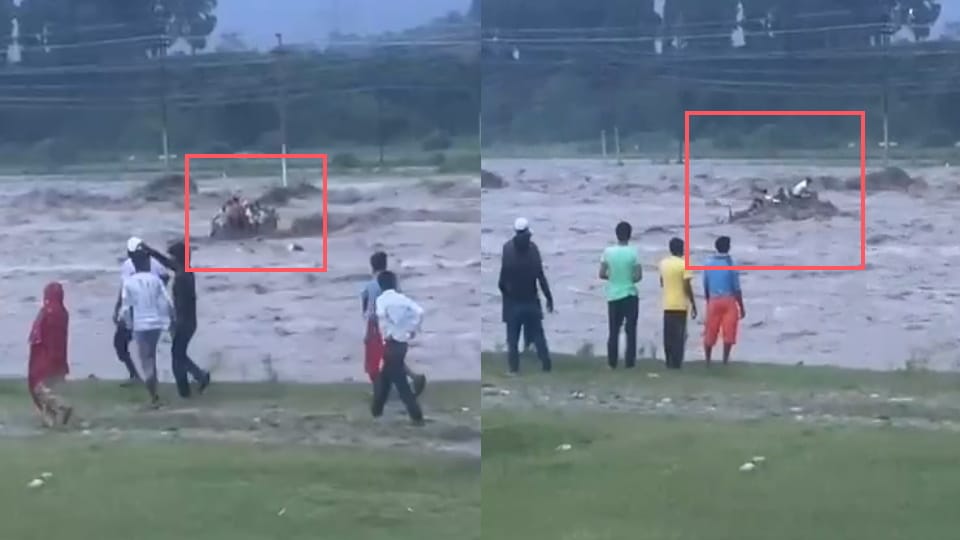 Dehradun Cloud Burst People kept screaming on banks of river 14 labourers got swept away in the flood