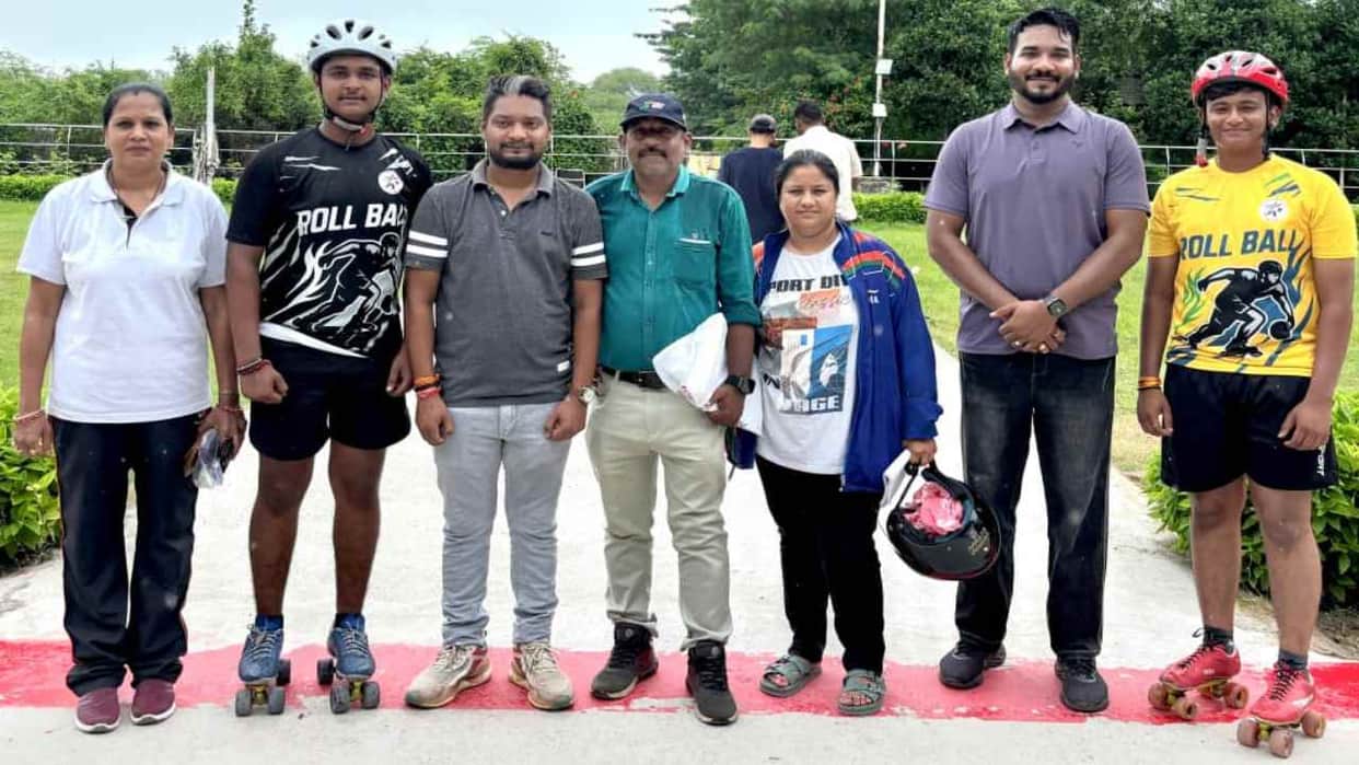 Bhatapara Young Stars Shine Two Kids Selected for State Roller Skating