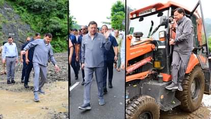 सीएम धामी पहुंचे आपदा प्रभावित क्षेत्र