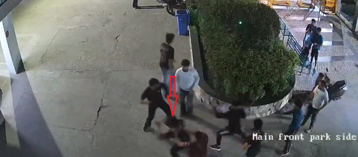 In Greater Noida man returning home from gym beaten up incident captured on CCTV