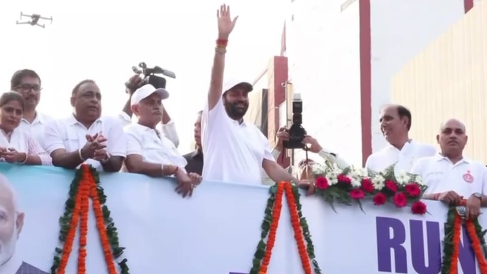 Chief Minister Nayab Saini administered oath against drug abuse ran in marathon Rohtak