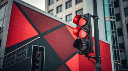 Some major intersections in the city often face traffic jams.