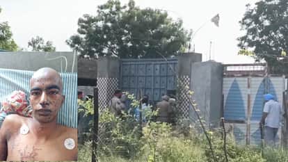 आरोपी गुरप्रीत सिंह और आरोपी के घर पर जांच करती पुलिस।