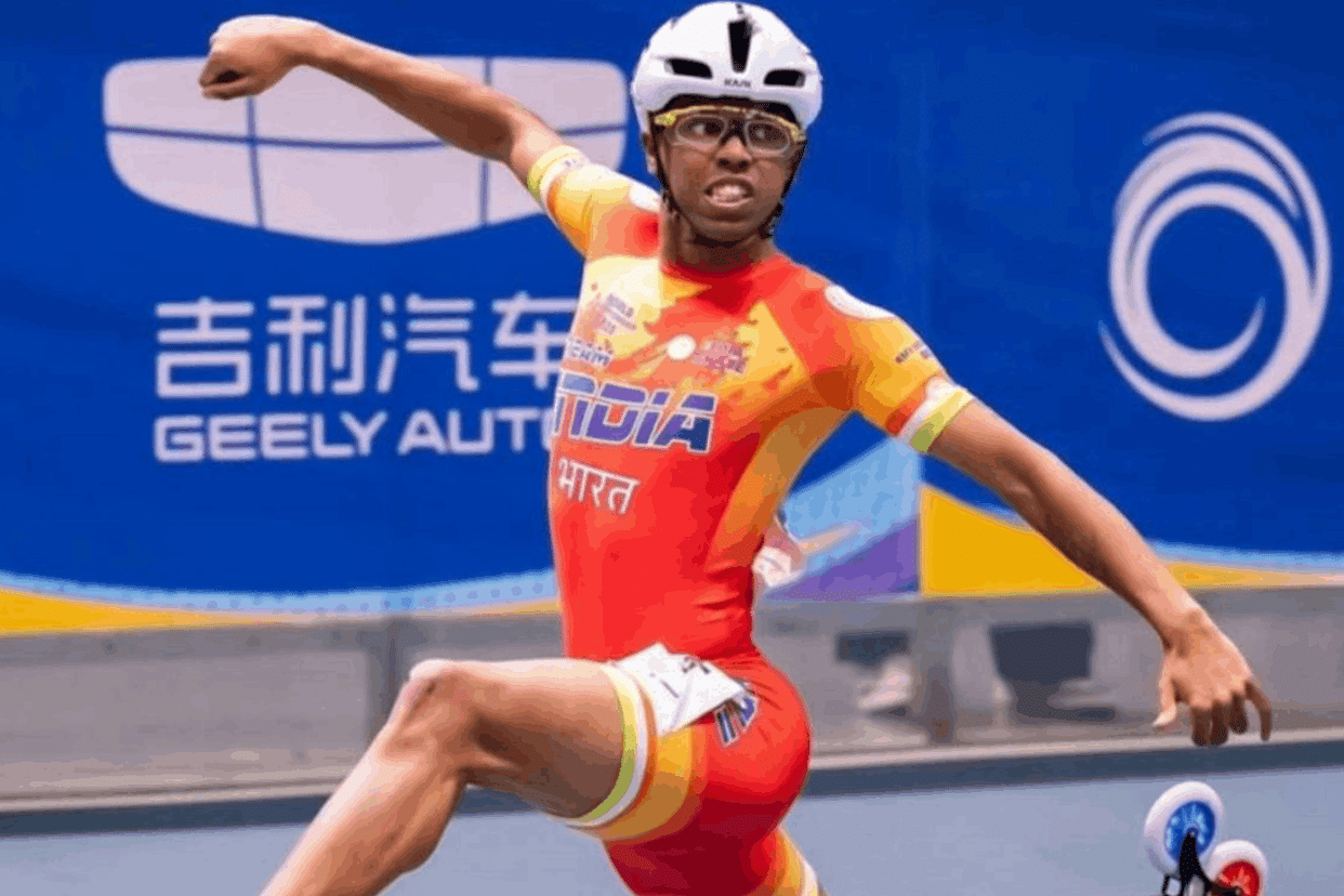 Anish Raj won bronze medal in 73rd Inline Speed World Skating Championship