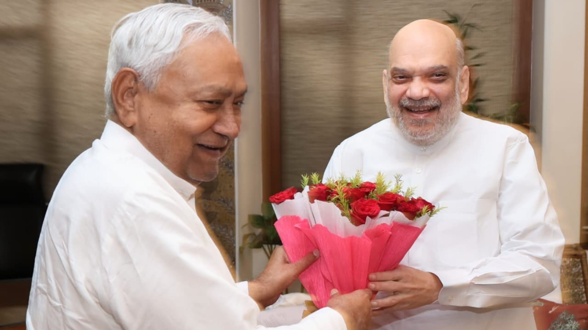 मुख्यमंत्री नीतीश कुमार और गृह मंत्री अमित शाह