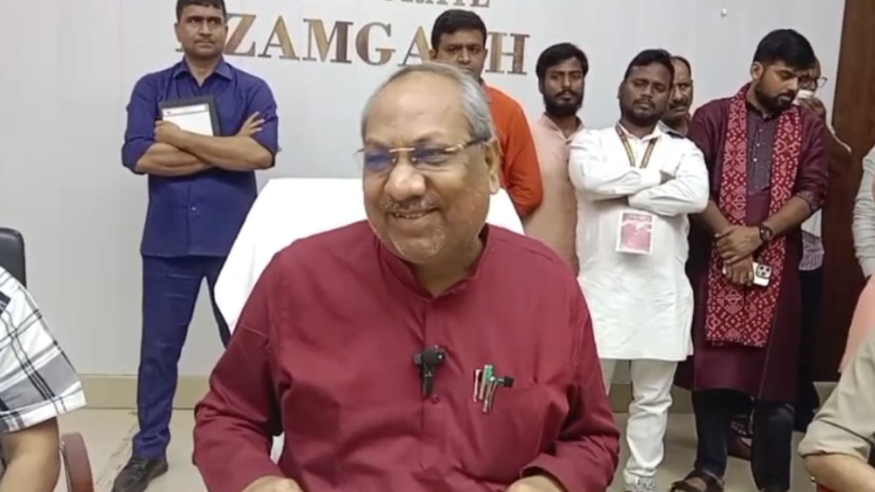 Minister Sanjay Nishad said Yogi government taking swift action against criminals in azamgarh